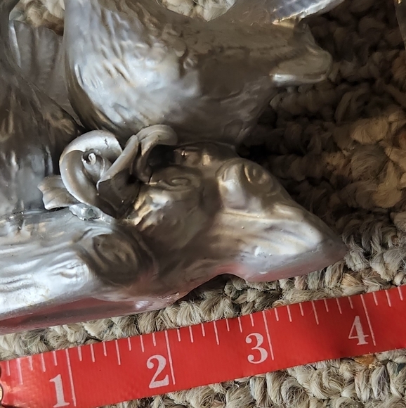 HP Gray metal pigeons home decoration - Picture 3 of 4